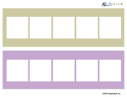 Blank Speech Exchange Strip- 5 Piece Card - 5 Pages